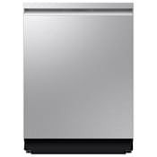 Samsung 24 Inch Wide 16 Place Setting Built-In Top Control Dishwasher with Smart Dry and AI Wash Fingerprint Resistant Stainless Steel