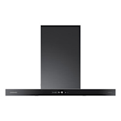 Samsung Bespoke 390 - 630 CFM 36 Inch Wide Wall Mounted Range Hood with Triple Air Sensor Clean Deep Charcoal / Black Stainless