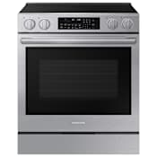 Samsung 30 Inch Wide 6.3 Cu. Ft. Slide In Electric Range with True Convection and Air Sous Vide Stainless Steel