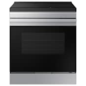 Samsung Bespoke 30 Inch Wide 6.3 Cu. Ft. Slide In Induction Range with Self Clean and Viewing Window Stainless