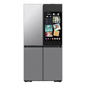 Samsung Bespoke 36 Inch Wide 22.5 Cu. Ft. Energy Star Certified Four Door, French Door Refrigerator with AI Energy Mode and FlexZone Stainless
