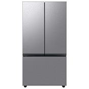 Samsung Bespoke 36 Inch Wide 24 Cu. Ft. Energy Star Certified Counter Depth 3-Door French Door Refrigerator with Beverage Center Stainless Steel