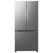 Samsung 32 Inch Wide 25 Cu. Ft. Energy Star Certified Fingerprint Resistant French Door Refrigerator with LED Lights and All-Around Cooling Fingerprint Resistant Stainless Steel