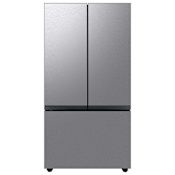 Samsung Bespoke 36 Inch Wide 30 Cu. Ft. Energy Star Certified 3-Door French Door Refrigerator with Beverage Center Stainless Steel