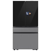 Samsung 36 Inch Wide 22.5 Cu. Ft. Energy Star Certified French Door Refrigerator with AI Vision Inside and Beverage Center™ Charcoal Glass / Stainless Steel