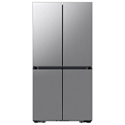 Samsung 36 Inch Wide 23.5 Cu. Ft. Energy Star Certified Four Door, French Door Refrigerator with AI Hybrid Cooling and AI Inverter Compressor Stainless Steel