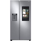 Samsung 36 Inch Wide 26.7 Cu. Ft. Energy Star Rated Full Size Refrigerator with Family Hub Fingerprint Resistant Stainless Steel