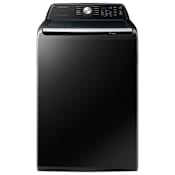 Samsung 27 Inch Wide 4.6 Cu. Ft. Top Loading Washing Machine with Soft-Close Lid and Diamond Drum Interior Brushed Black