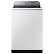 Samsung 28 Inch Wide 5.1 Cu. Ft. Energy Star Certified Top Loading Washing Machine with Agitator and Soft Close Lid White