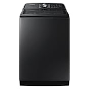 Samsung 28 Inch Wide 5.4 Cu. Ft. Energy Star Certified Top Loading Washing Machine with Active WaterJet and 5 Temperature Settings Brushed Black
