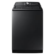 Samsung 28 Inch Wide 5.5 Cu. Ft. Energy Star Certified Top Loading Washing Machine with Active WaterJet and Self Clean Brushed Black