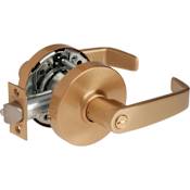 Sargent 10 Line Grade 1 Privacy Door Lever Set with L Lever Satin Bronze