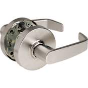 Sargent 10 Line Grade 1 Dummy Door Lever Set with L Lever Satin Chrome