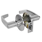 Sargent 11 Line Grade 1 Privacy Door Lever Set with L Lever and T-Strike Satin Chrome