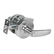Sargent 7 Line Grade 2 Privacy Door Lever Set with B Lever Satin Chrome