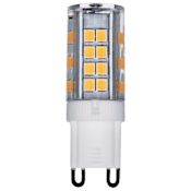 Satco Lighting 3.5 Watt T4 G9 LED Bulb- 330 Lumens, 4000K, and 80CRI Clear