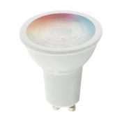 Satco Lighting Single 5.5 Watt Dimmable MR16 GU10 LED Bulb - 400 Lumens, 2700K, and 80CRI White