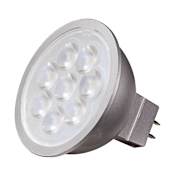 Satco Lighting Single 6.5 Watt Dimmable MR16 GU5.3 LED Bulb - 450 Lumens, 3000K, and 90CRI Gray