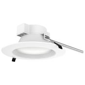 Satco Lighting Blink 8" Integrated LED Baffle Recessed Trim and Remodel Housing- Airtight White