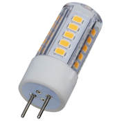 Satco Lighting 4.5 Watt Dimmable T6 GY6.35 LED Bulb - 12 Volt, 430 Lumens, 3000K, and 80CRI Clear