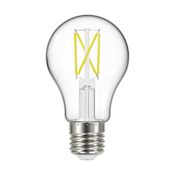 Satco Lighting Single 5 Watt Vintage Edison Dimmable A19 Medium (E26) LED Bulb - 450 Lumens, 3000K, and 90CRI Clear