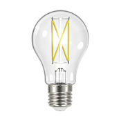 Satco Lighting Single 8 Watt Vintage Edison Dimmable A19 Medium (E26) LED Bulb - 800 Lumens, 3000K, and 90CRI Clear
