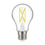 Satco Lighting Single 10.5 Watt Vintage Edison Dimmable A19 Medium (E26) LED Bulb - 1,100 Lumens, 3000K, and 90CRI Clear