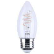 Satco Lighting Reminiscent 4 Watt Vintage Edison Dimmable B11 Medium (E26) LED Bulb - 350 Lumens, 2700K, and 93CRI Clear