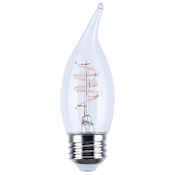 Satco Lighting Reminiscent 4 Watt Vintage Edison Dimmable CA11 Medium (E26) LED Bulb - 350 Lumens, 3000K, and 93CRI Clear