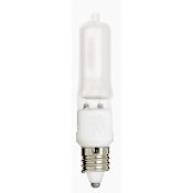 Satco Lighting Pack of (2) 50 Watt Dimmable T4 Shaped Mini Candelabra (E11) Base Halogen Bulbs Frost
