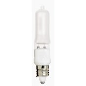 Satco Lighting Pack of (2) 250 Watt Dimmable T4.5 Shaped Mini Candelabra (E11) Base Halogen Bulbs Frost