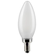 Satco Lighting 4 Watt Dimmable B11 Candelabra (E12) LED Bulb - 350 Lumens , 5000K , and 90CRI Frost