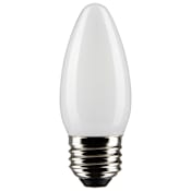 Satco Lighting 5.5 Watt Dimmable B11 Medium (E26) LED Bulb - 500 Lumens , 4000K , and 90CRI Frost