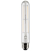 Satco Lighting 8 Watt Vintage Edison Dimmable T9 Medium (E26) LED Bulb 7" Length - 800 Lumens , 3000K , and 90CRI Clear