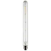 Satco Lighting 8 Watt Vintage Edison Dimmable T9 Medium (E26) LED Bulb 12" Length - 800 Lumens , 2700K , and 90CRI Clear