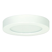 Satco Lighting 6" Wide Integrated LED Flush Mount Round Drum Ceiling Fixture - 5000K White
