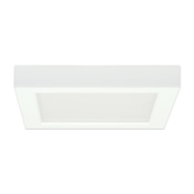 Satco Lighting 7" Wide Integrated LED Flush Mount Square Ceiling Fixture - 4000K White