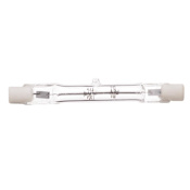Satco Lighting Pack of (4) 250 Watt Dimmable T3 Shaped R7s Base Halogen Bulbs Clear