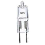 Satco Lighting Pack of (2) 50 Watt Dimmable T4 Bi Pin Halogen Bulbs - 2900K Clear