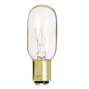 Satco Lighting 15 Watt Dimmable T7 BA15D Incandescent Bulb - 95 Lumens and 2700K -NOT FOR INDIVIDUAL SALE Clear