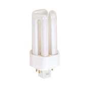 Satco Lighting Single 13 Watt T4 CFL Plugin (GX24q-1) Compact Fluorescent Bulb - 2,450 Lumens and 3900K Frosted