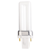 Satco Lighting Single 5 Watt T4 G23 Compact Fluorescent Bulb - 580 Lumens and 2700K Frosted