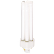 Satco Lighting Single 42 Watt T4 CFL Plugin (GX24q-4) Compact Fluorescent Bulb - 1,250 Lumens and 3500K Frosted