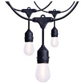 Satco Lighting 60' 24 Light Clear LED Smart String Lights Black