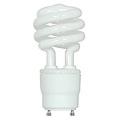 Satco Lighting Single 18 Watt T2 GU24 Compact Fluorescent Bulb - 850 Lumens and 2700K Frosted