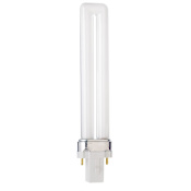Satco Lighting Pack of (4) 9 Watt T4 Shaped G23 Base Compact Fluorescent Bulbs White
