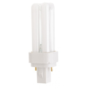 Satco Lighting Pack of (2) 9 Watt T4 Shaped G23-2 Base Compact Fluorescent Bulbs White