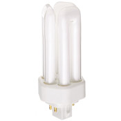 Satco Lighting Single 18 Watt T4 Shaped GX24q-2 Base Compact Fluorescent Bulb White