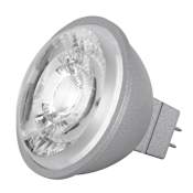 Satco Lighting Single 8 Watt Dimmable MR16 GU5.3 LED Bulb - 490 Lumens and 2700K Clear