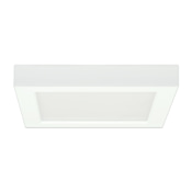 Satco Lighting 7" Wide Integrated LED Flush Mount Square Ceiling Fixture - 3000K -90 CRI White